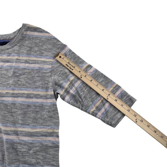 T By Talbots Striped Polyester Cotton Spandex Top Xp - Picture 7 of 8